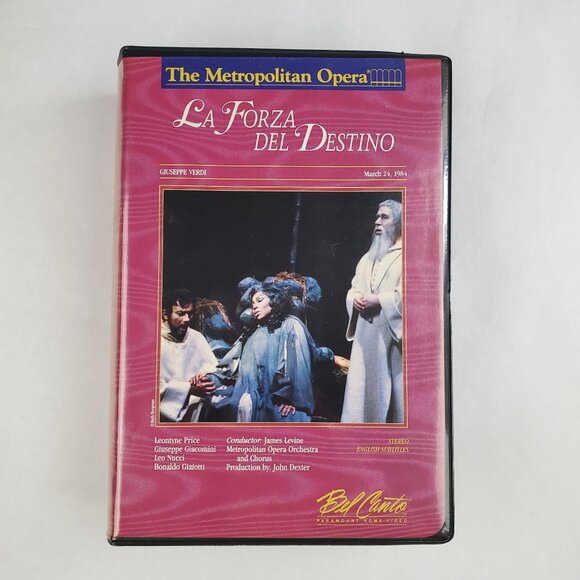 La Forza Del Destino: The Metropololitan Opera VHS 1980 - 2-Tape Set - Picture 1 of 10